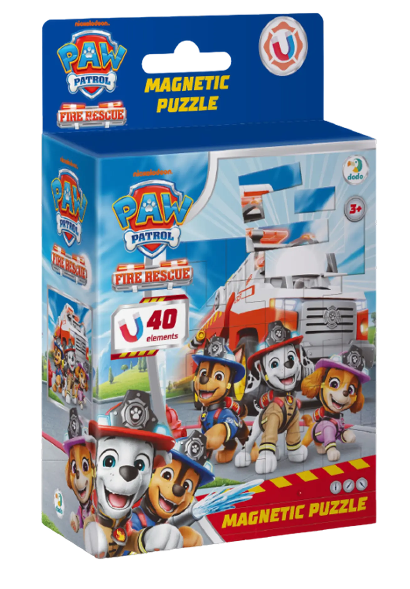 Магнітний пазл на 40 елементів Paw Patrol. Пожежні