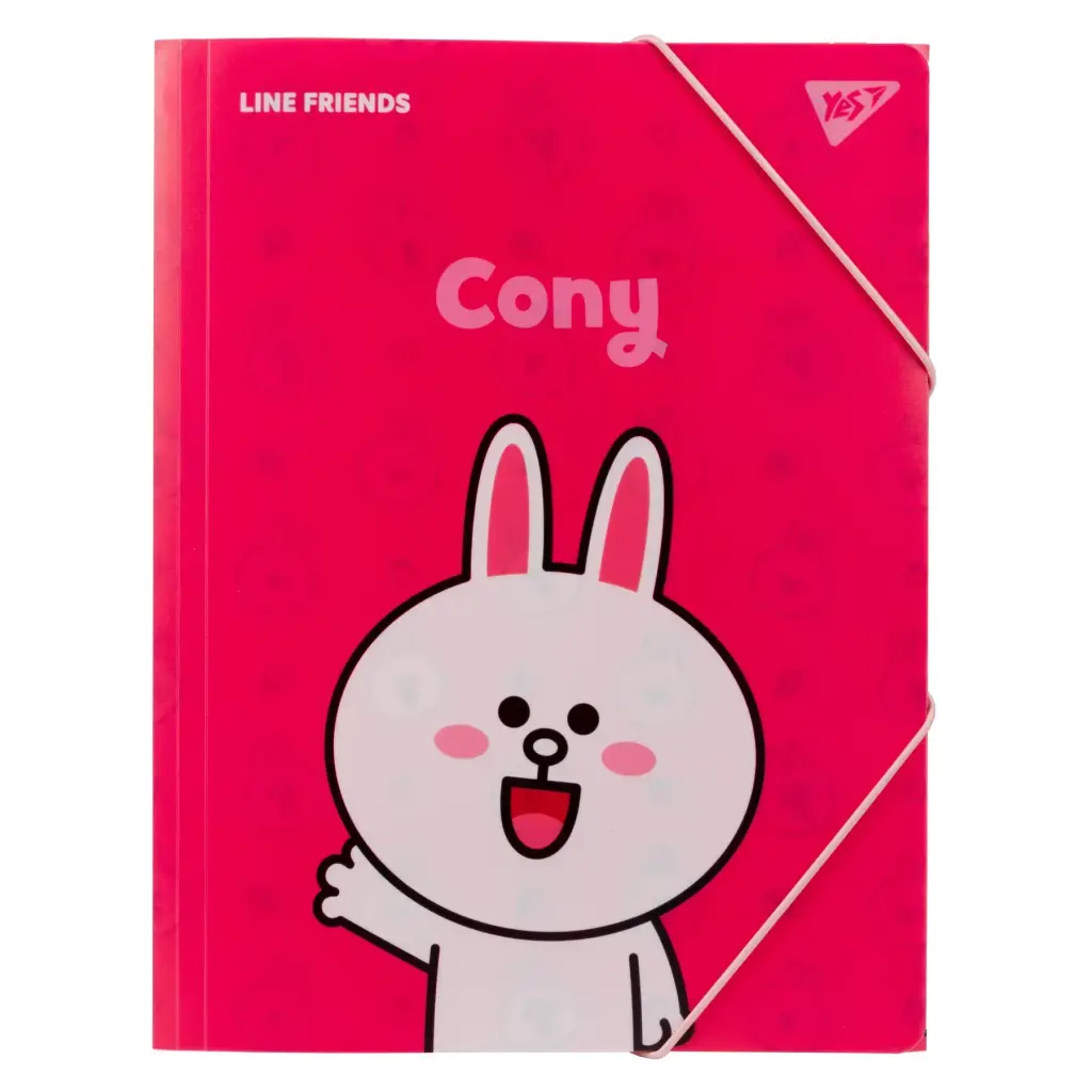 Обкладинка "Папка YES A4 на гумці Line Friends.Cony"