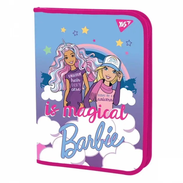 Папка для зошитів YES пласт. на блискавці В5 Barbie