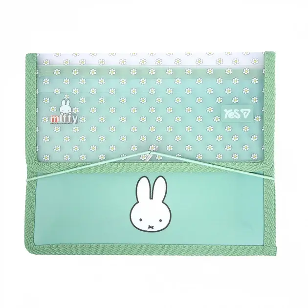 Обкладника "Папка для зошитів YES пласт. на резинці В5 Miffy" Обкладинка "Папка для зошитів YES пласт. на резинці В5 Miffy"
