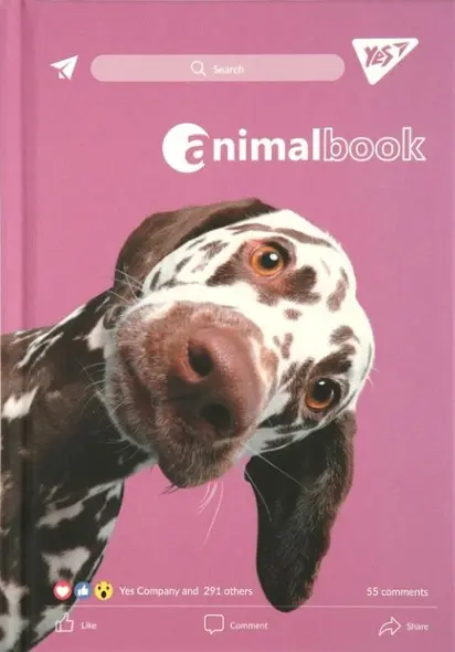 Блокнот YES А6/64 7БЦ Animal book, крапки