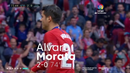 Round 32. Atletico — Celta 2:0. Match overview