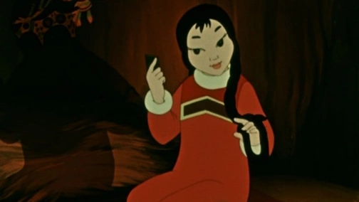 В яранге горит огонь