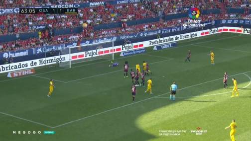 Round 3. Osasuna — Barcelona 2:2. Highlights