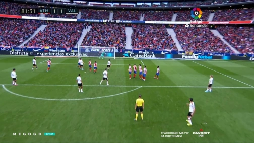 Round 9. Atletico Madrid — Valencia 1:1. Highlights