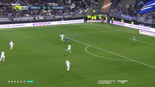 Round 14. Amiens — Strasbourg 0:4. Highlights