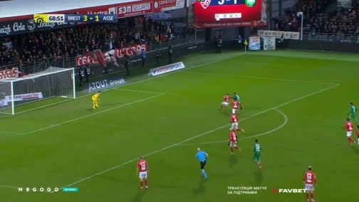 25-й тур. Брест — Сент-Этьен. 3:2 Обзор матча