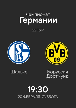 Round 22. Schalke — Borussia Dortmund. 0:4 Highlights