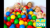 Baby Dolls Color Balls Full of Toys Surprises!  Play Toys