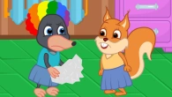 Benny Mole and Friends - Funny Rainbow Hairstyle Animation