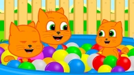 Cats Family en Français - Piscine Avec Boules Arc-en-ciel Dessin Animé 2020 en Français